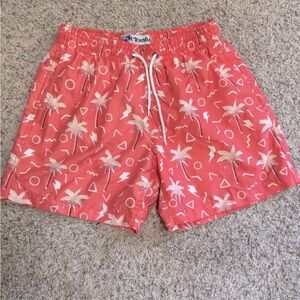 Trunks Surf + Swim Coral Palm Print Shorts